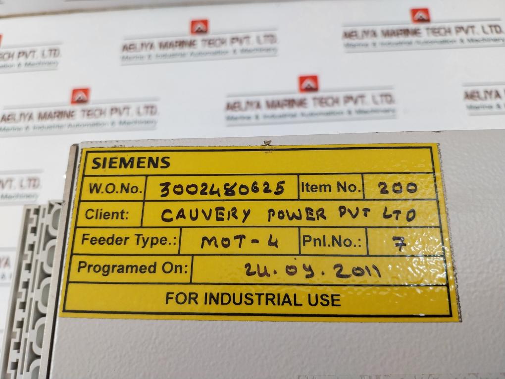 Siemens 7Um62 Generator Protection 5A / 240V