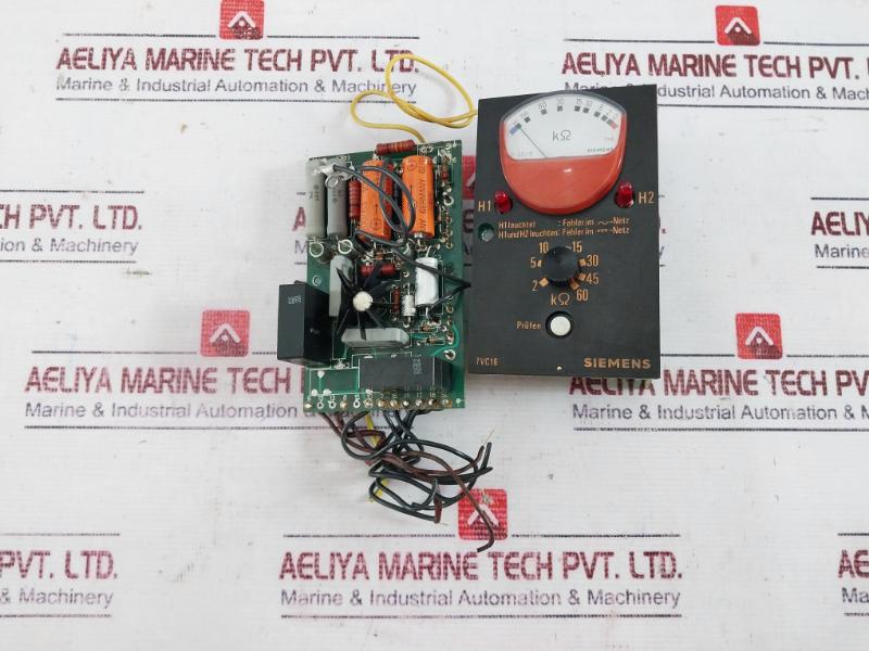 Siemens 7Vc16 Earth Leakage Monitor 0-200K Ohms 1Ma Measurement Device Module