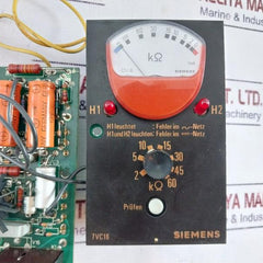 Siemens 7Vc16 Earth Leakage Monitor 0-200K Ohms 1Ma Measurement Device Module