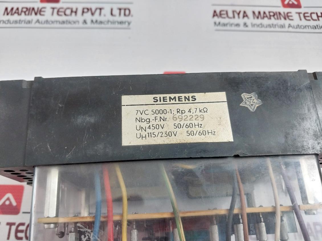 Siemens 7Vc 5000-1 Earth Leakage Monitor G33928 F0424 C003-c3-0036 50/60 Hz
