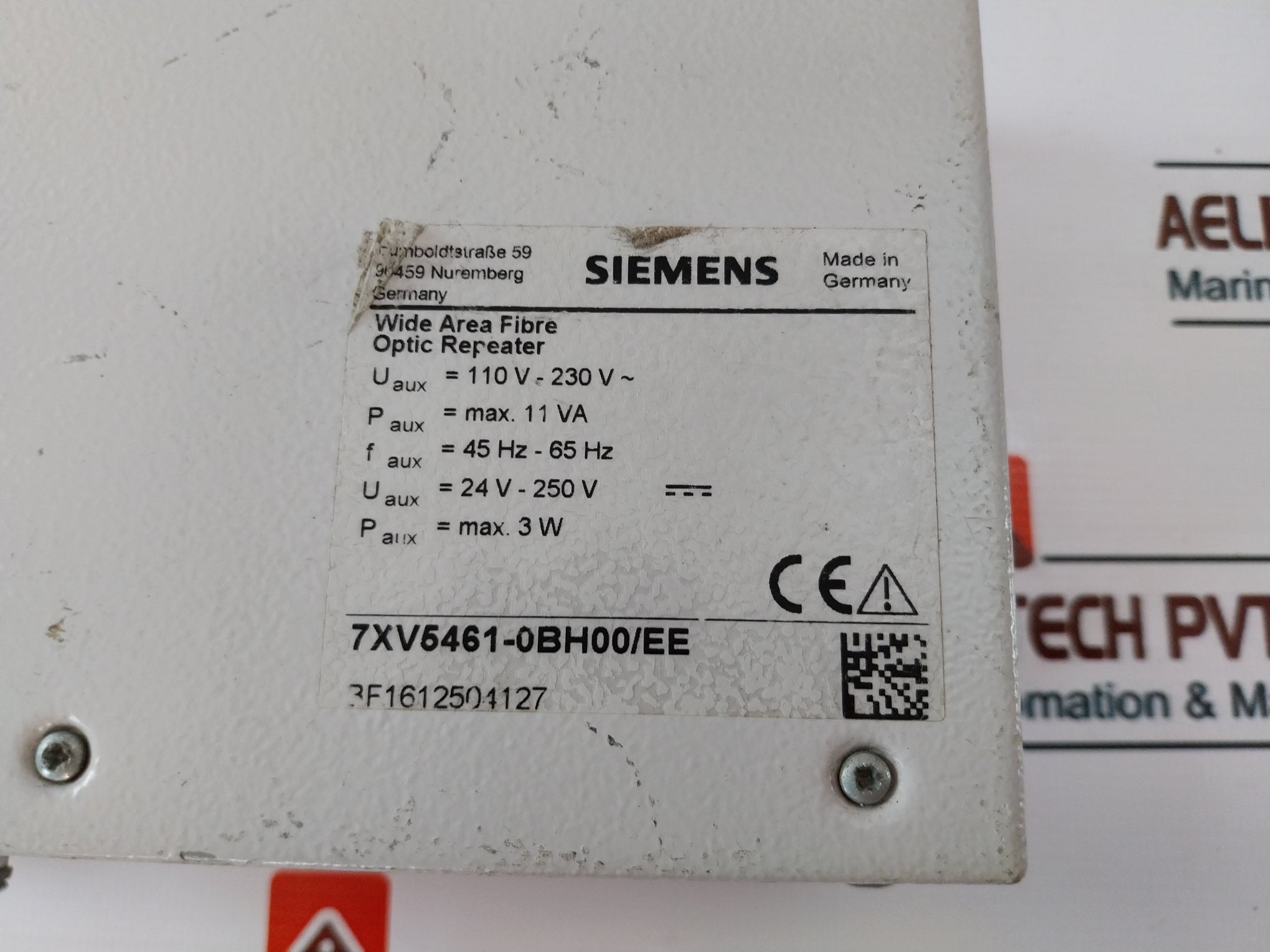 Siemens 7Xv5461-0Bh00/Ee Wide Area Fibre Optic Repeater 110V-230V~