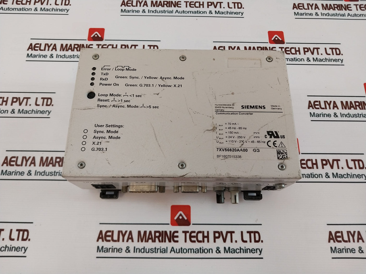 Siemens 7Xv56620Aa00 Gg Communication Converter G.703.1/ X.21 110V-230V 45-65Hz