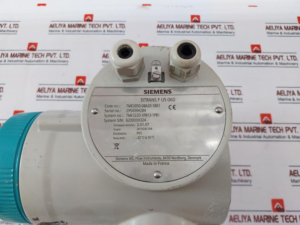 Siemens 7me3050-0ba20-1ba1 Sitrans F Us 060 Ultrasonic Flowmeter 24vdc/ac 9va