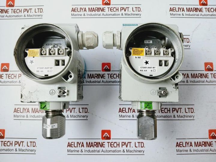 Siemens 7mf4233-1fb10-2nc6-z Pressure Transmitter A5e00256870 2.6 / 10 Bar