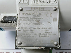 Siemens 7mf4233-1fb10-2nc6-z Pressure Transmitter A5e00256870 2.6 / 10 Bar