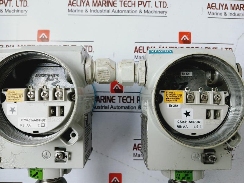 Siemens 7mf4233-1fb10-2nc6-z Pressure Transmitter A5e00256870 2.6 / 10 Bar