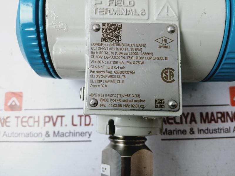 Siemens 7mf4233-1fb10-2nc6-z Pressure Transmitter A5e00256870 2.6 / 10 Bar