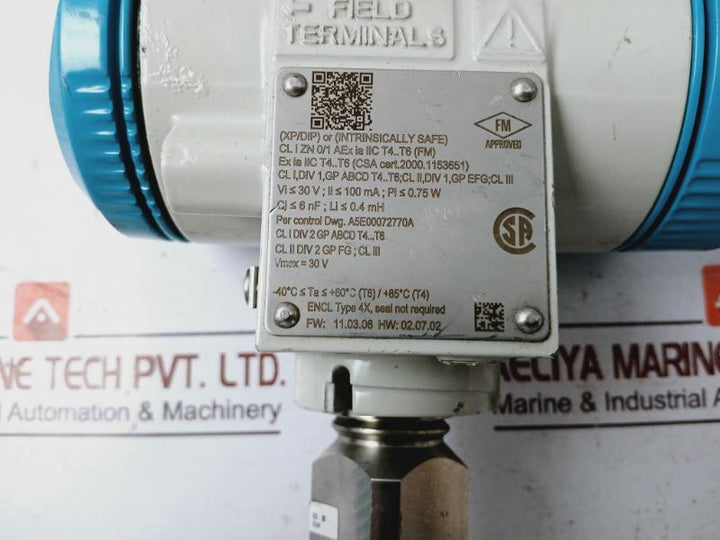 Siemens 7mf4233-1fb10-2nc6-z Pressure Transmitter A5e00256870 2.6 / 10 Bar