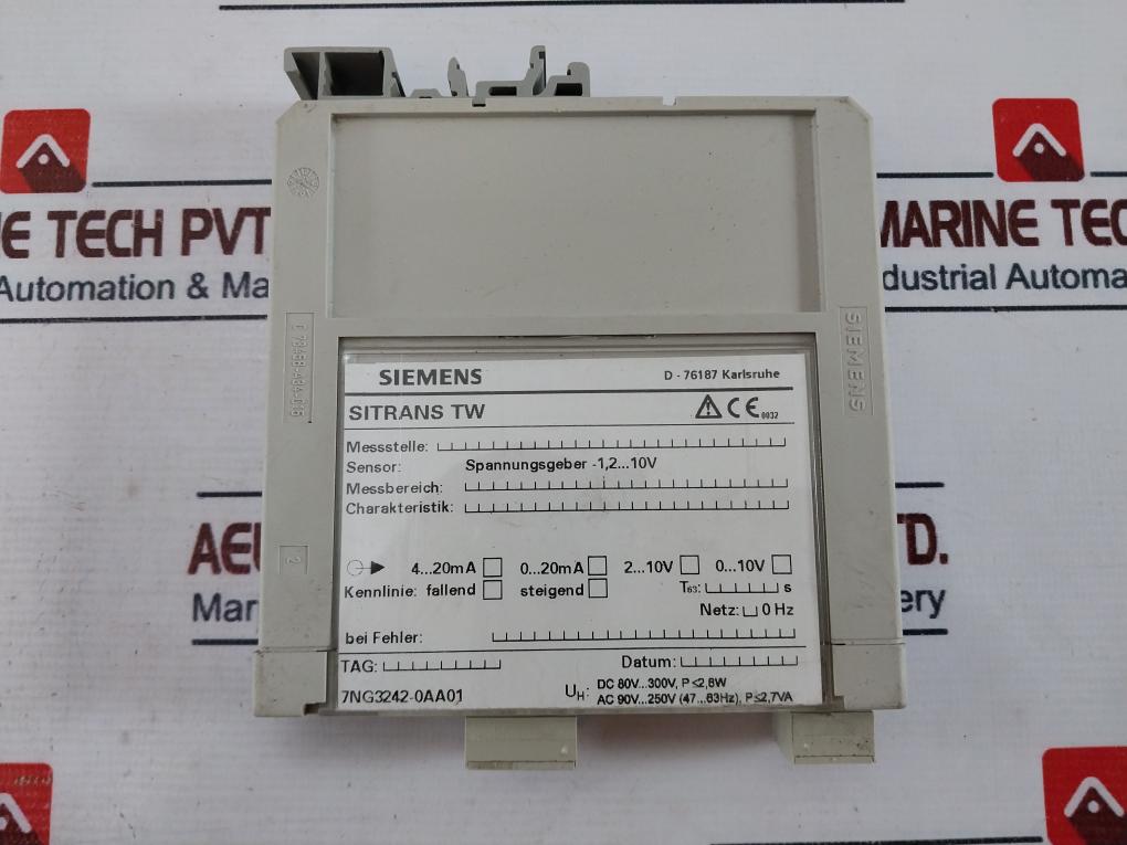 Siemens 7ng3242-0aa01 Universal Transmitter C 73458-a34-c15, 90v250vac (47…63hz)