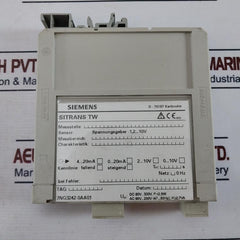Siemens 7ng3242-0aa01 Universal Transmitter C 73458-a34-c15, 90v250vac (47…63hz)