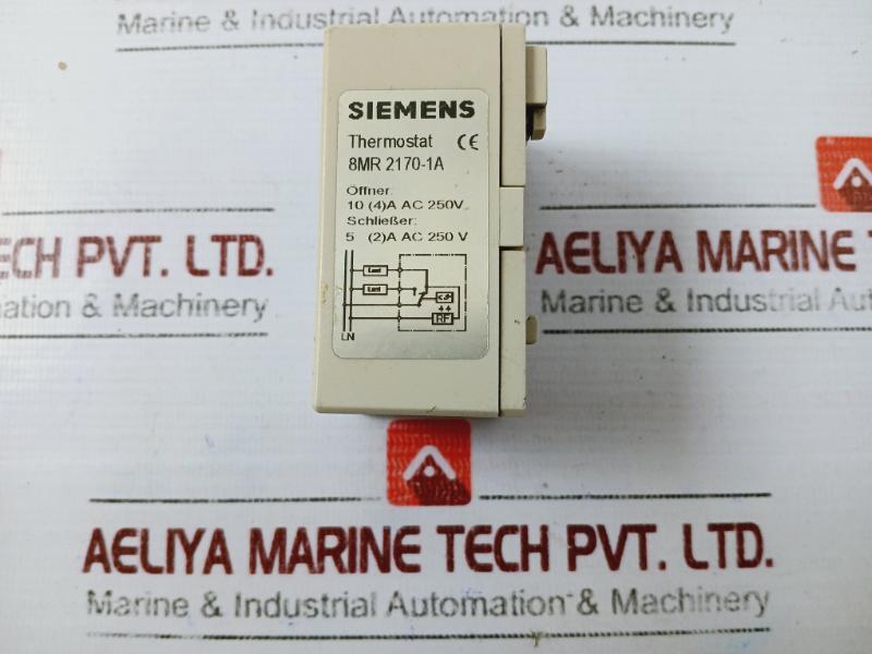 Siemens 8mr2170-1a Thermostat, 10-60°c, 10a Ac 250v, 5a Ac 250v