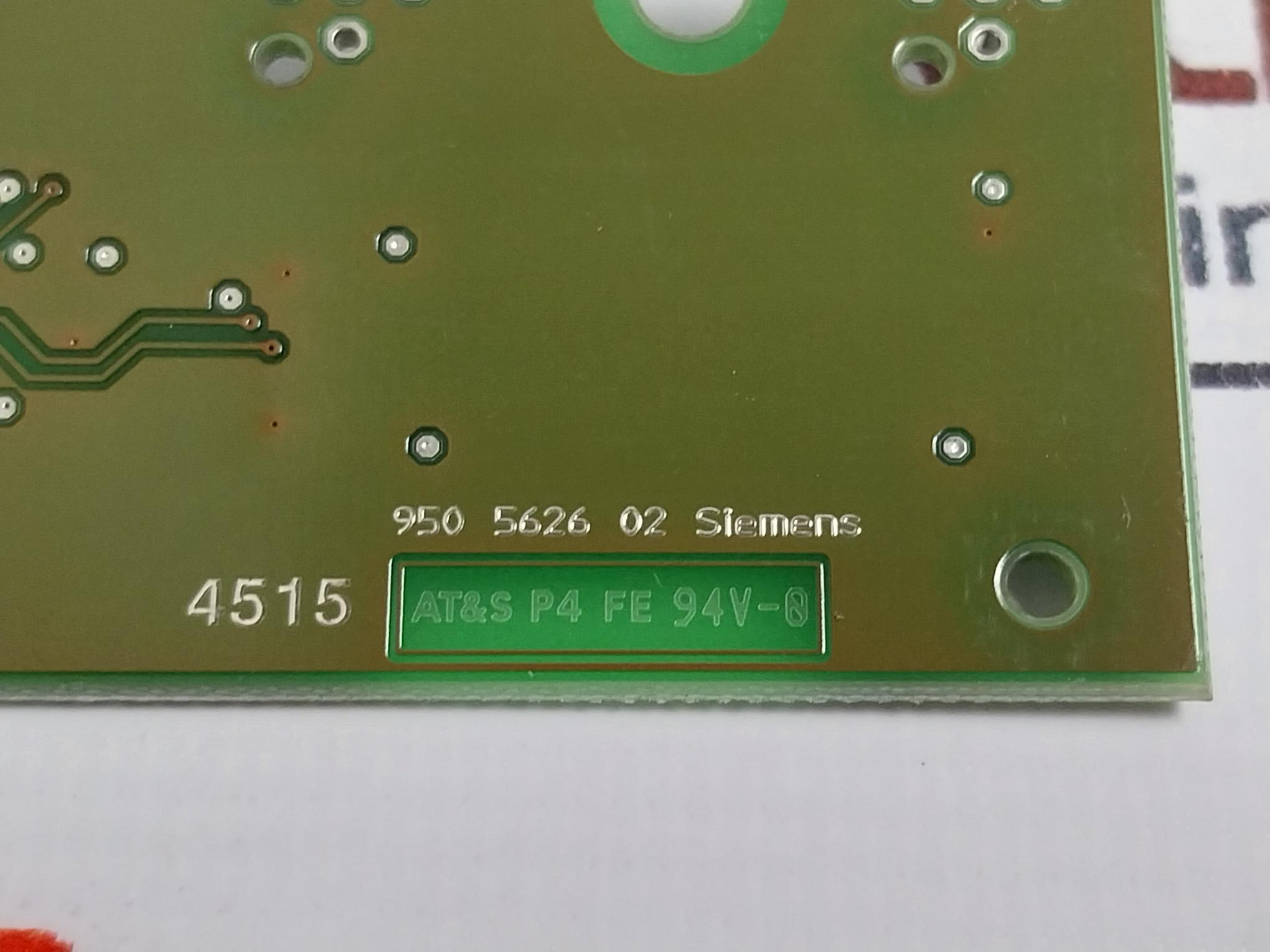 Siemens 950 5626 02 Printed Circuit Board Smd At&s P4 Fe 94v-0