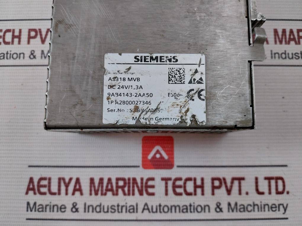 Siemens 9Ab4143-2Aa50 Cpu Controller Module Dc 24V/1.3A