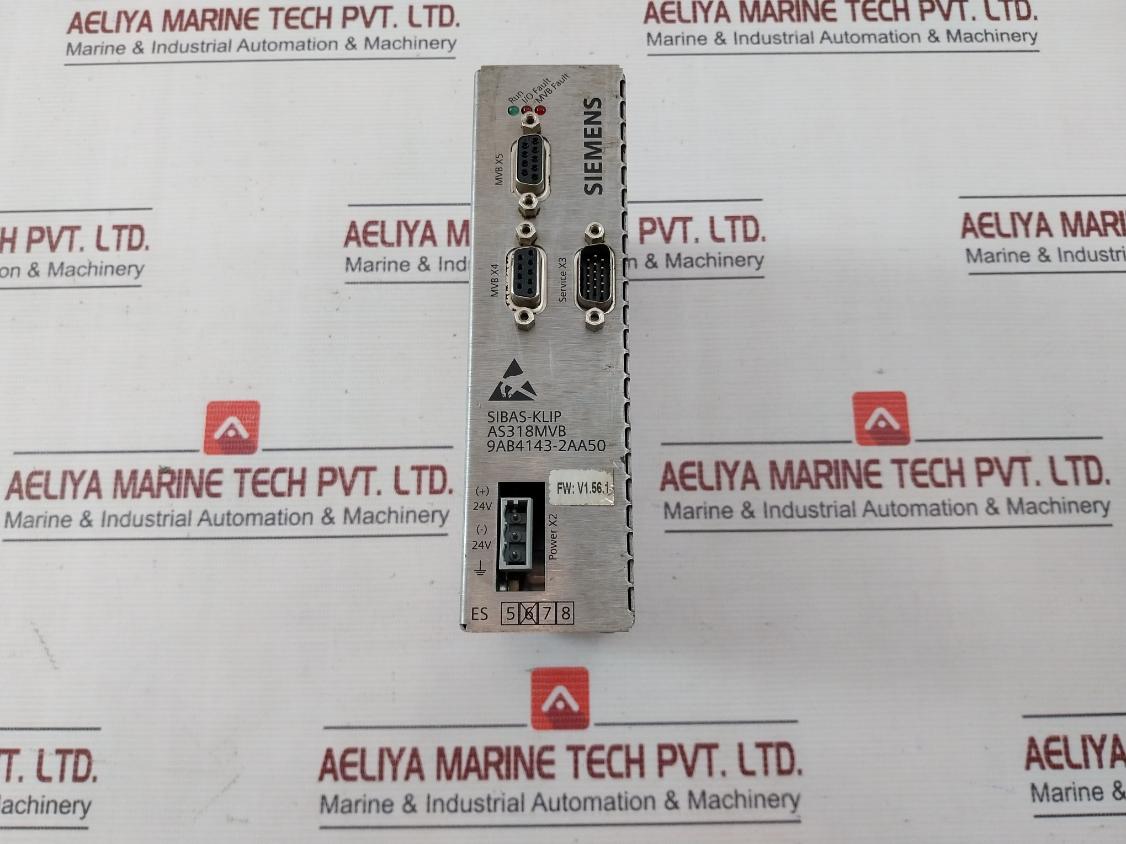 Siemens 9Ab4143-2Aa50 Cpu Controller Module Dc 24V/1.3A