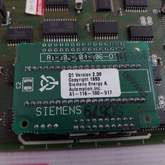 Siemens A1-116-180-501 Control Module Circuit Board 94V