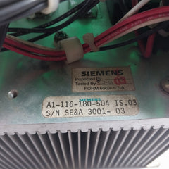 Siemens A1-116-180-504 Field Supply Board A1-416-200-004 (Without Thyristor) - Aeliya Marine Tech