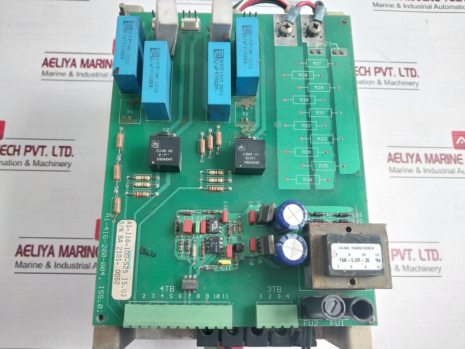 Siemens A1-116-180-504 Field Supply Board A1-416-200-004 (Without Thyristor) - Aeliya Marine Tech