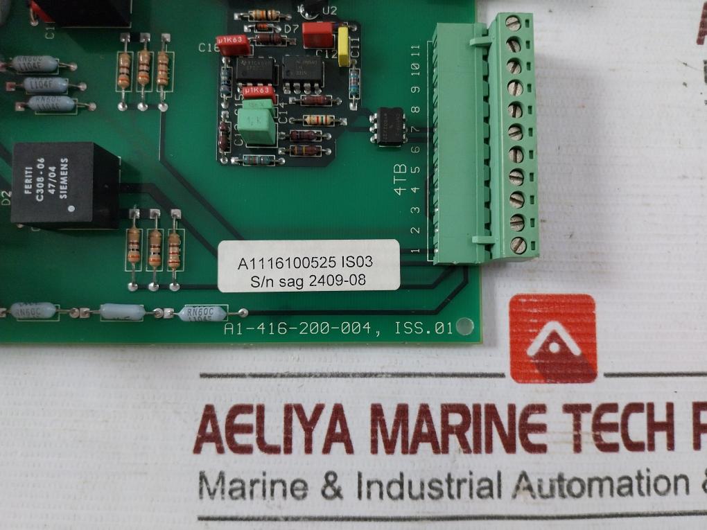 Siemens A1-416-200-004 Printed Circuit Board 94V-0 A1116100525