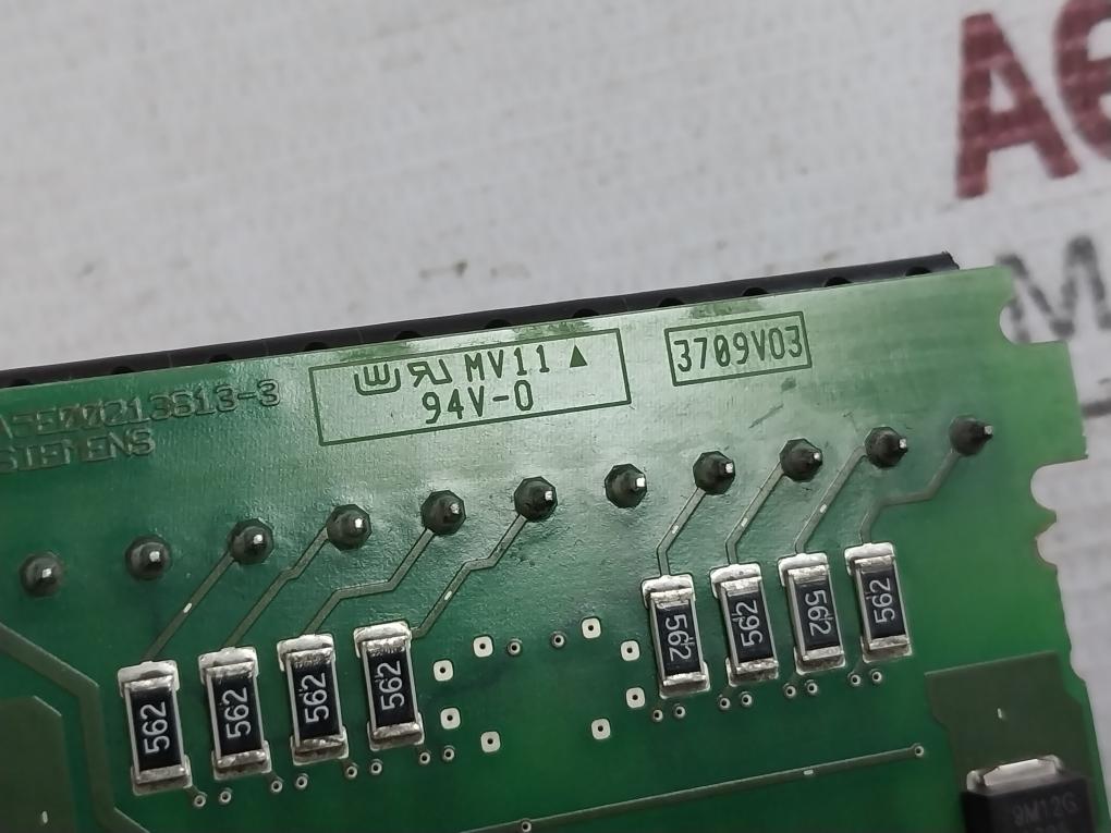Siemens A5E00213613-3 Printed Circuit Board 3709 V03, 300V 10A 94V-0