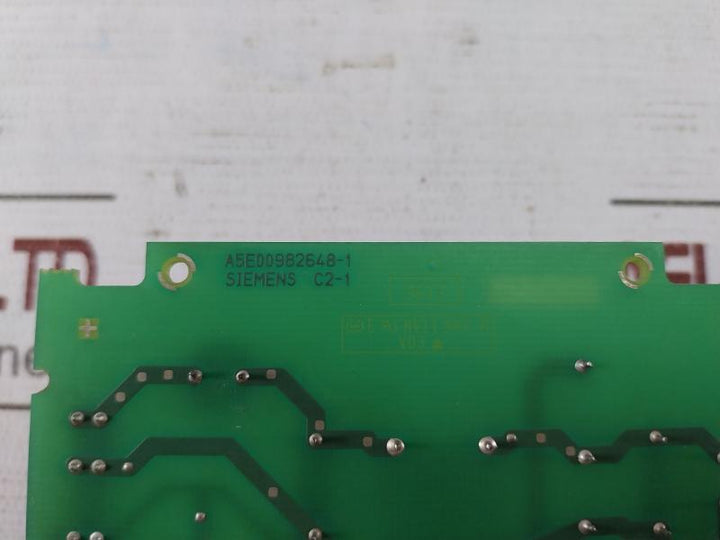 Siemens A5E00982648-1 Pc Board Gtc11C 94V-0 (C1-1), (C2-1)
