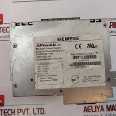 Siemens A5E01052113 Power Supply Modular Cv3_Ac 100-240V, A5E01052113-i4