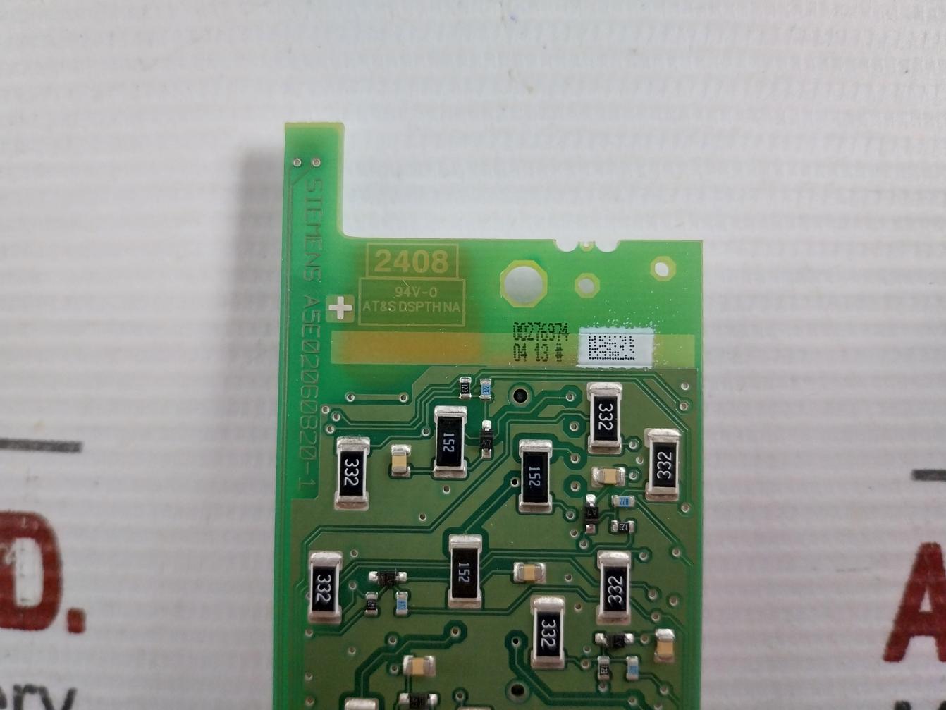 Siemens A5E02060820-1 Printed Circuit Board