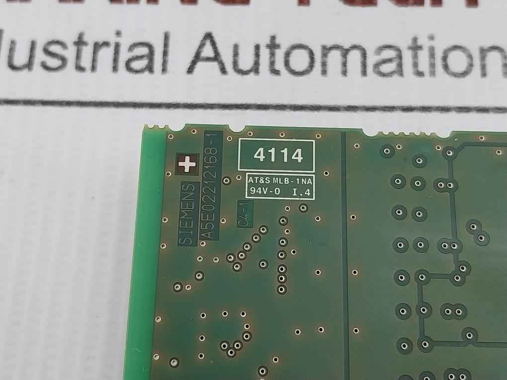 Siemens A5E02212168-1 I/O Board