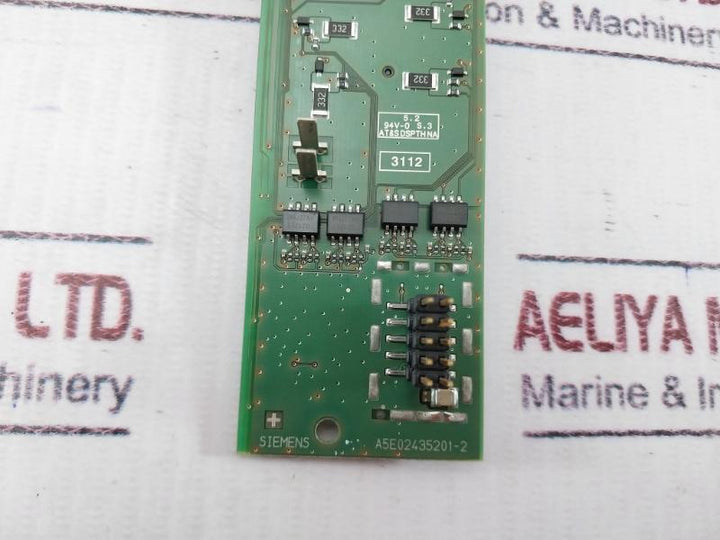 Siemens A5e02435201-2 Printed Circuit Board 94v-0 S.3