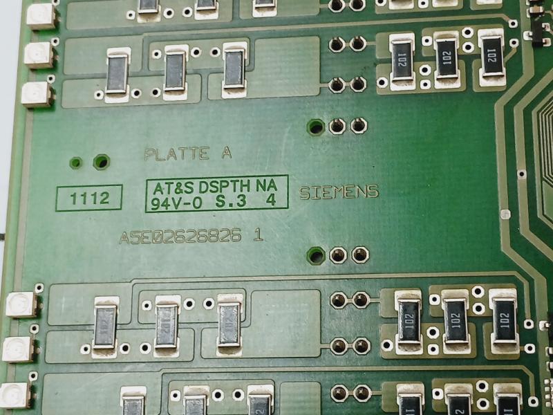 Siemens A5E02626826 1 Printed Circuit Board At&S 1112 94V-0