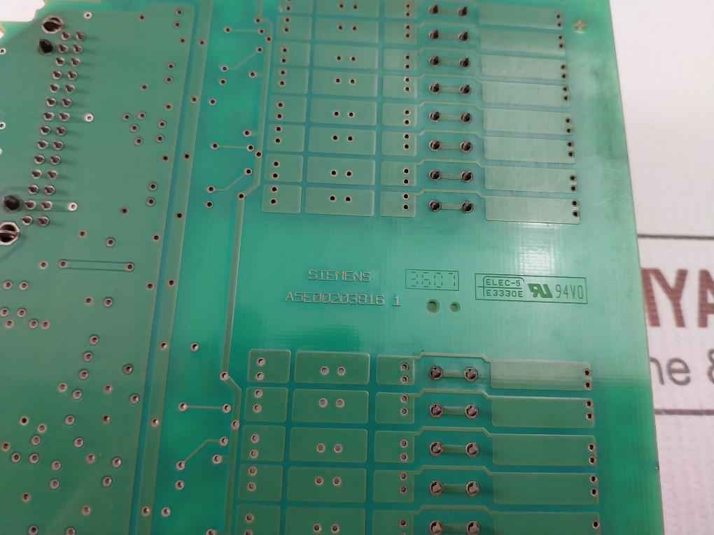Siemens A5e00203816 1 Printed Circuit Board With Plc Sub-assembly 94v0