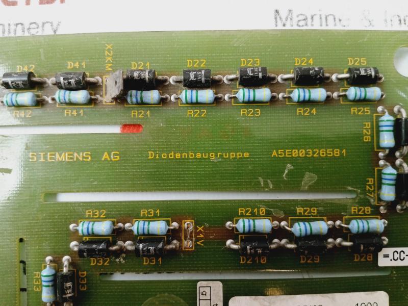 Siemens A5e00326581 Diode Assembly Printed Circuit Board