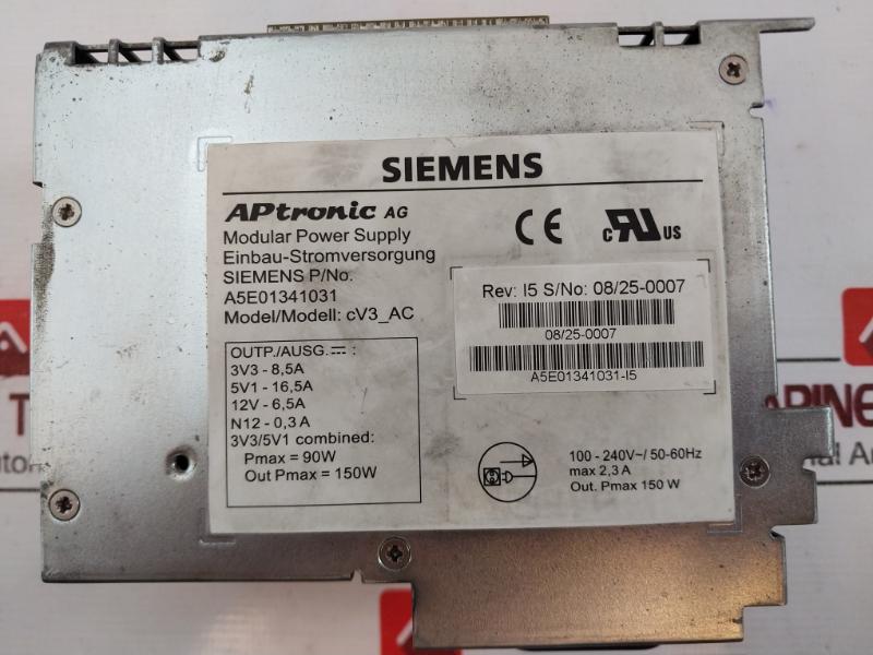 Siemens A5E01341031-i5 Power Supply Out Pmax= 150W Max 2,3A