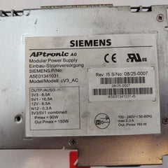 Siemens A5E01341031-i5 Power Supply Out Pmax= 150W Max 2,3A