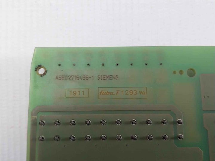 Siemens A5e02716486-1 Plc Sub Assembly Printed Circuit Board Card 02716490 01 02