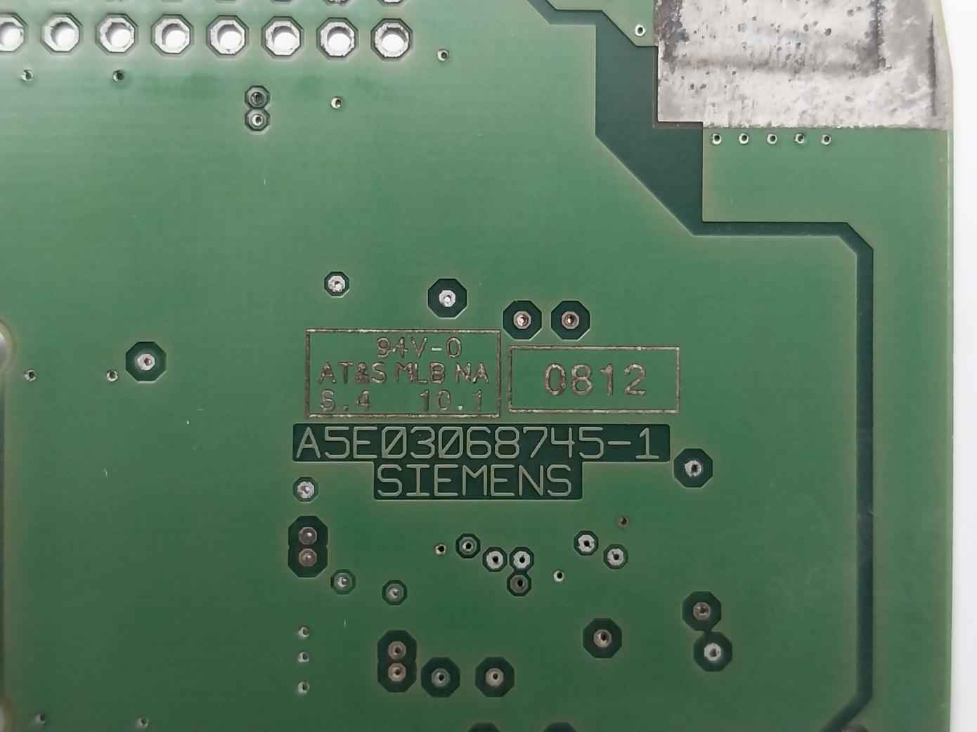 Siemens A5e03068745-1 Pcb For Digital I/o Module A5e01691236-1 Mv25 94v-0