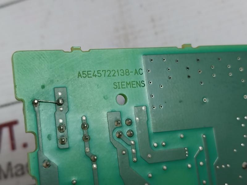 Siemens A5e45722138-ac Wv1794v-0 Printed Circuit Board 2820