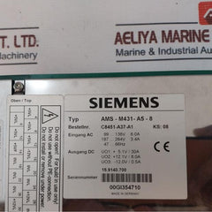 Siemens Ams-m431-a5-8 Power Supply Rectifier Module
