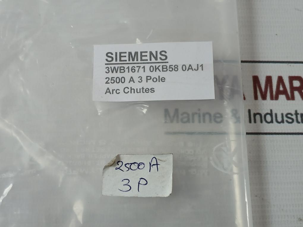Siemens Arc Chutes For Circuit Breaker 2500A 3Pole 3Wb1671 0Kb58 0Aj1