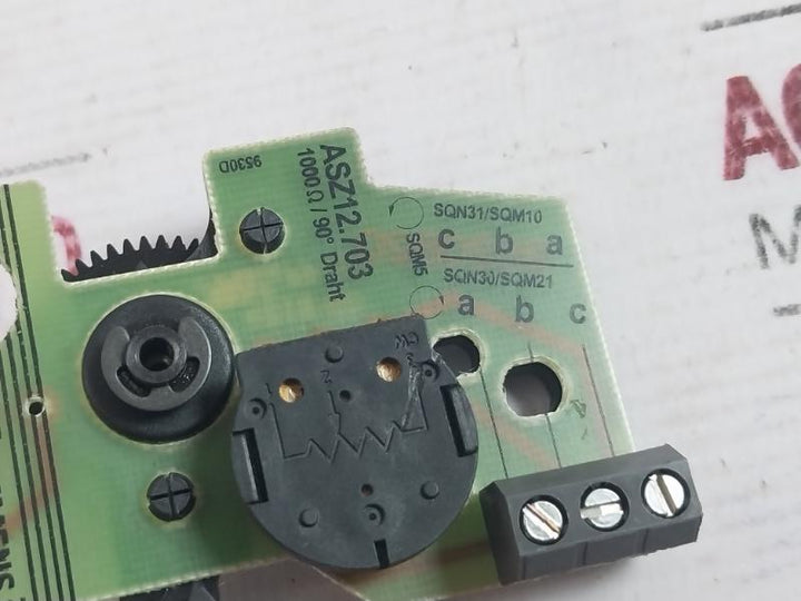 Siemens Asz12.703 Single Potentiometer 1000Ω/90°Draht/Wire Sqn31/Sqm10
