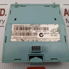 Siemens Basic Operator Panel (Bop) 6Sl3255-0Aa00-4Ba1