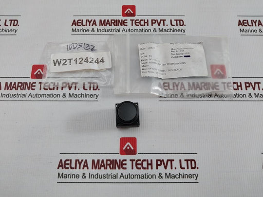 Siemens Black Pushbutton Switch W2T124244