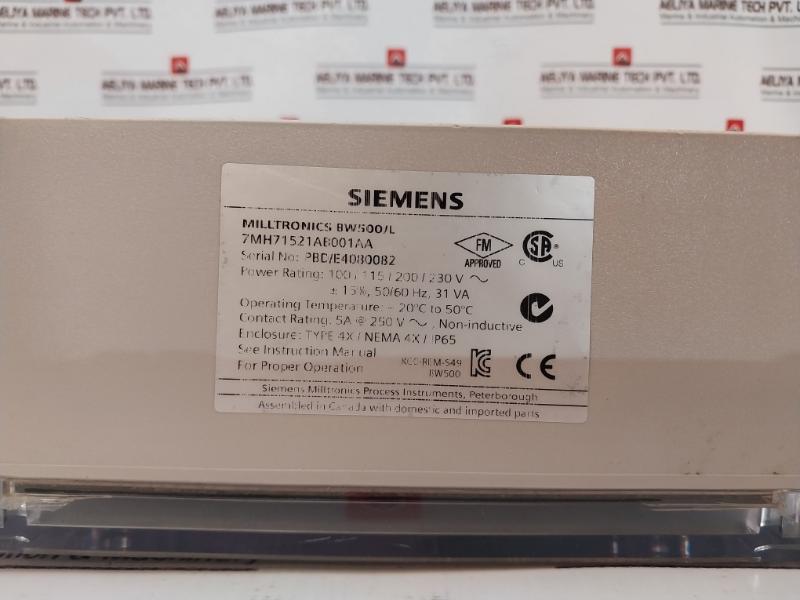 Siemens Bw500/L Milltronics Powerful Integrator 7Mh71521Ab001Aa 100-230V