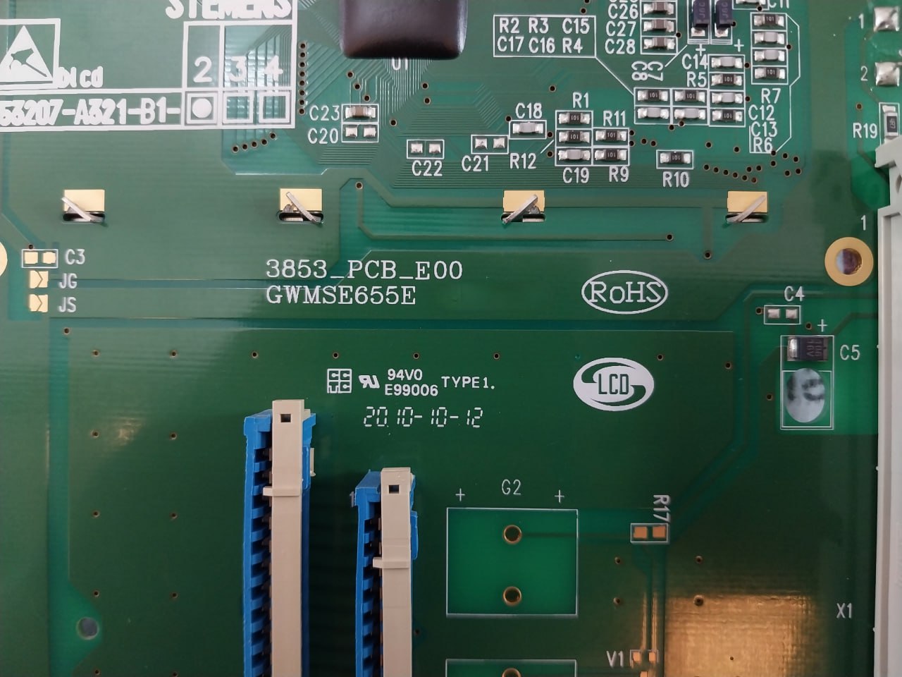 Siemens C53207-a321-b1-2 Pc Screen Board Card Plc Gwmse655E