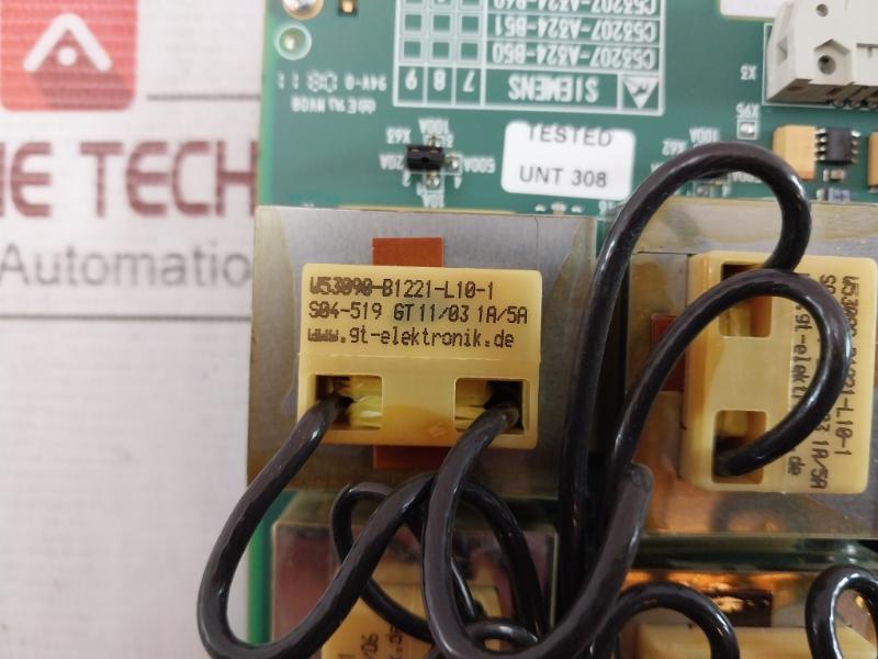 Siemens C53207-a324-b60-8 Pc Board Mv08 Bf1106 100005 Amp 969266-2