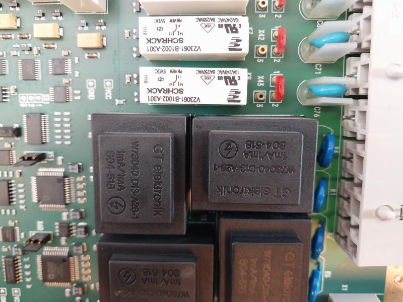 Siemens C53207-a324-b60-8 Pc Board Mv08 Bf1106 100005 Amp 969266-2