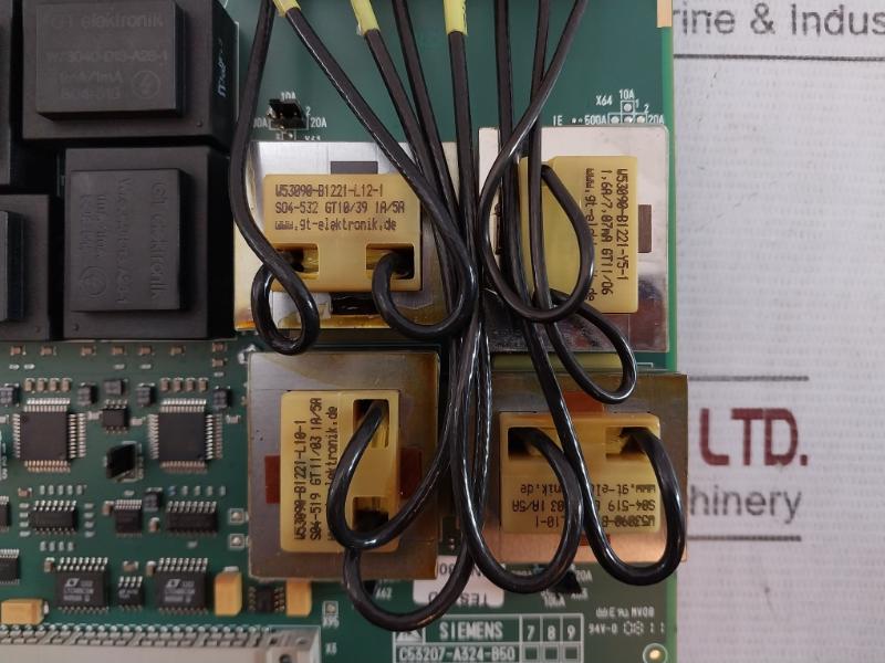Siemens C53207-a324-b60-8 Pc Board Mv08 Bf1106 100005 Amp 969266-2