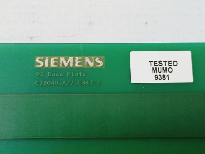 SIEMENS C53207-A382-B80-2 Ps Base Plate C73040-A27-C347-2 94V-0
