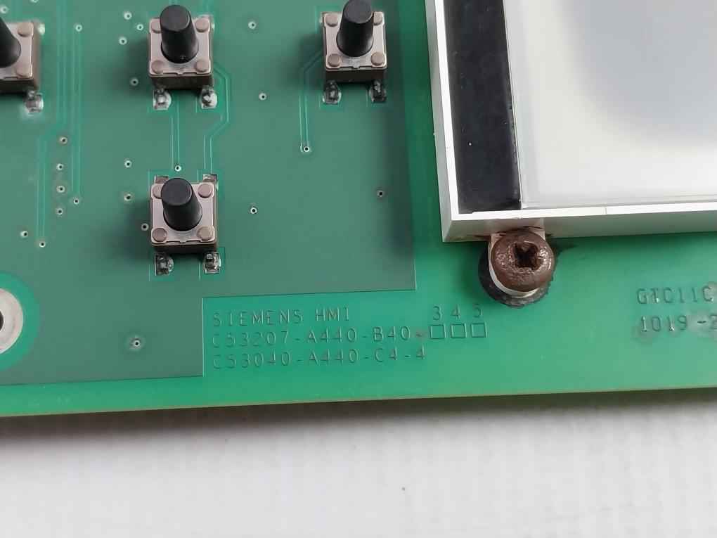 Siemens C53207-a440-b40-3 Hmi Printed Circuit Board With Lcd Display Module