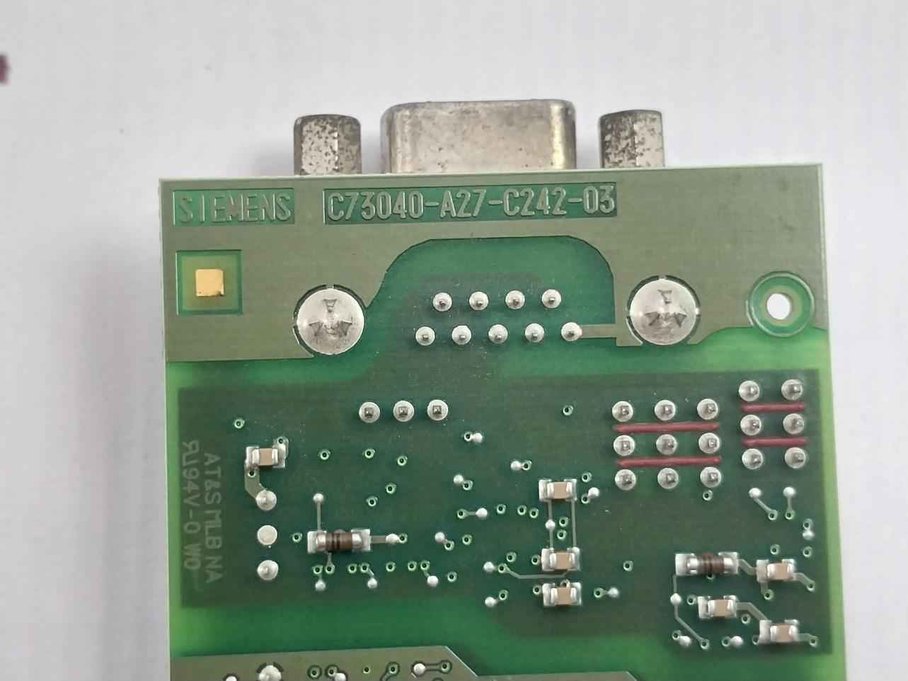 Siemens C73040-a27-c242-03 Printed Circuit Board 94V-0 W0 Bf0903