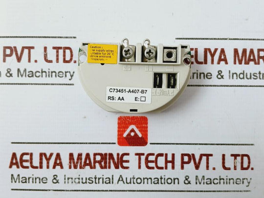 Siemens C73451-A407-B7 Transmitter Power Module RS: AA 4-20MA
